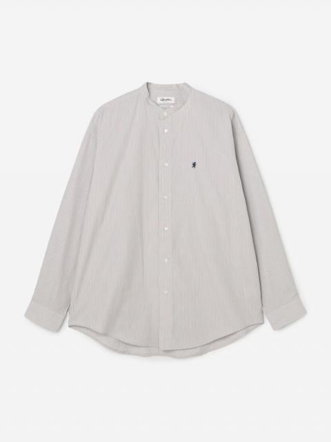 Gymphlex | コットンポプリン 長袖バンドカラーシャツ STRIPE MEN