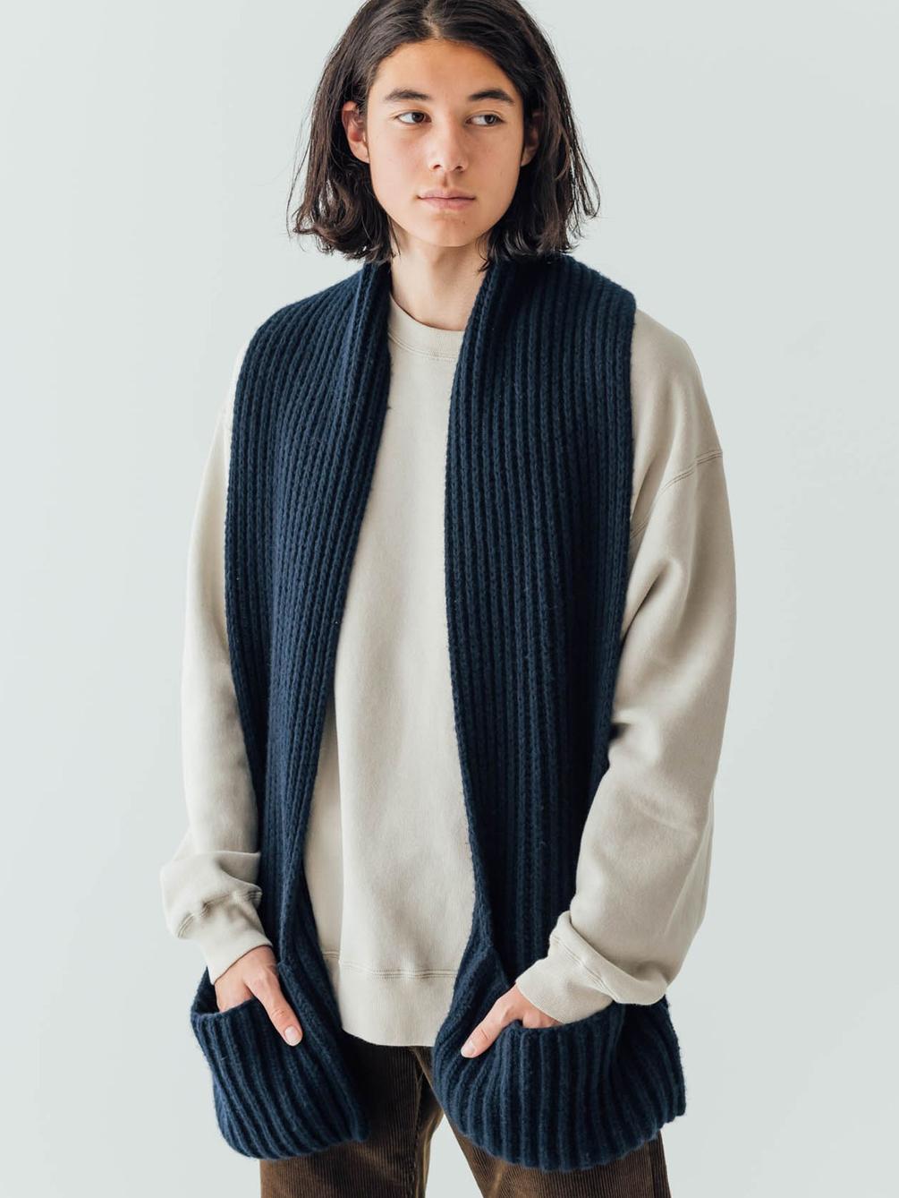 Corgi 別注 ポケット付きマフラー ストール Bshop ビショップ Bshop Corgi 別注 ポケット付きマフラー ストール Bshop ビショップ Bshop