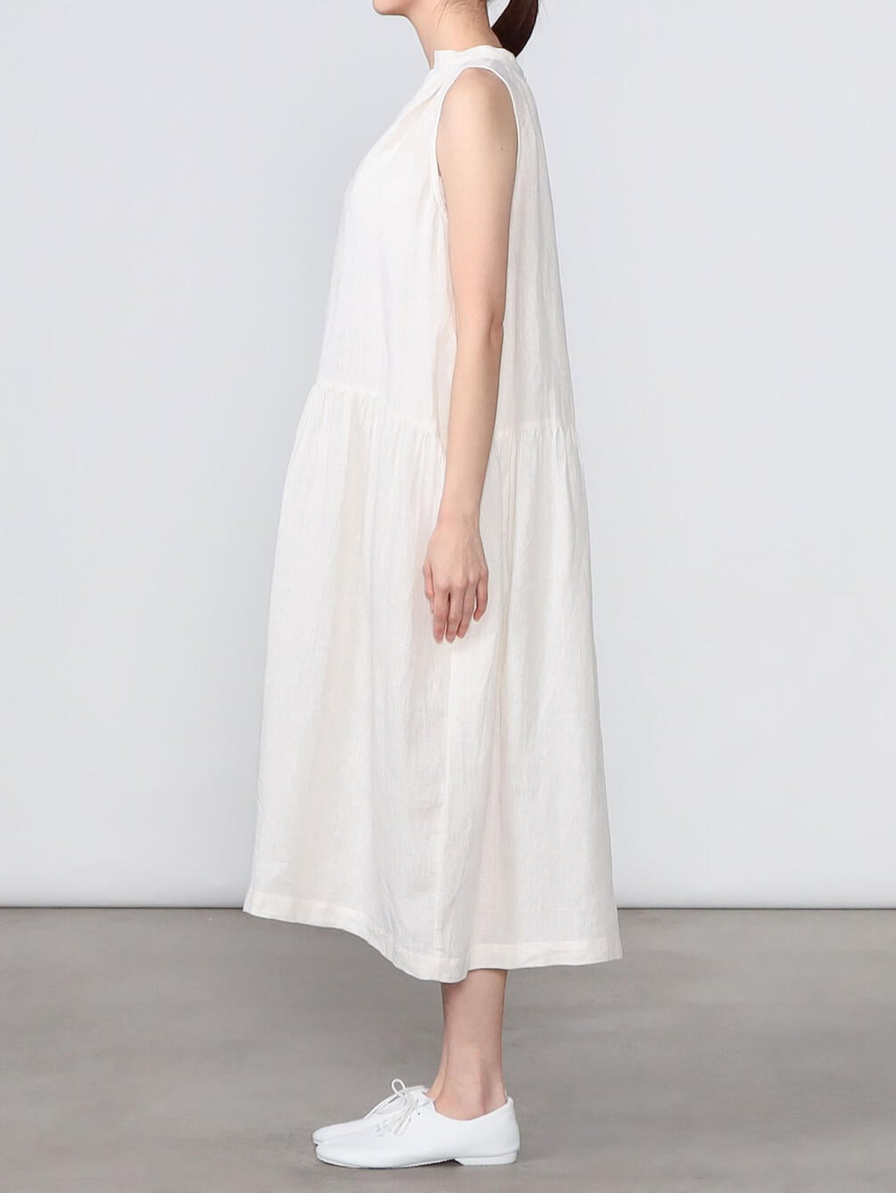 Gallego Desportes リネン ノースリーブワンピース Women Gallego Desportes Bshop ビショップ Bshop Gallego Desportes リネン ノースリーブワンピース Women Gallego Desportes Bshop ビショップ Bshop