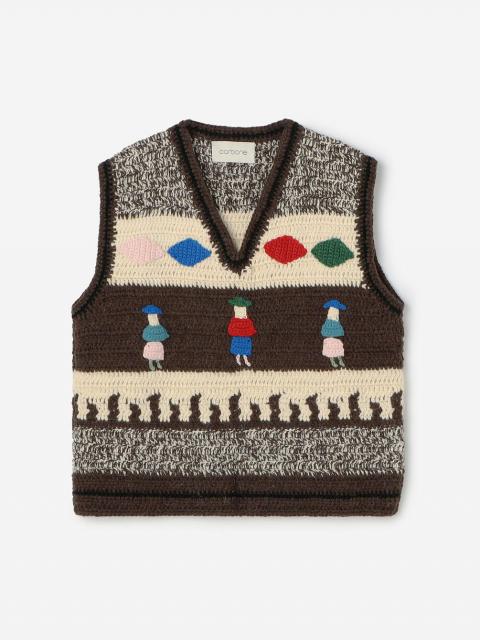 carbone | ハンドニット ベスト UNISEX