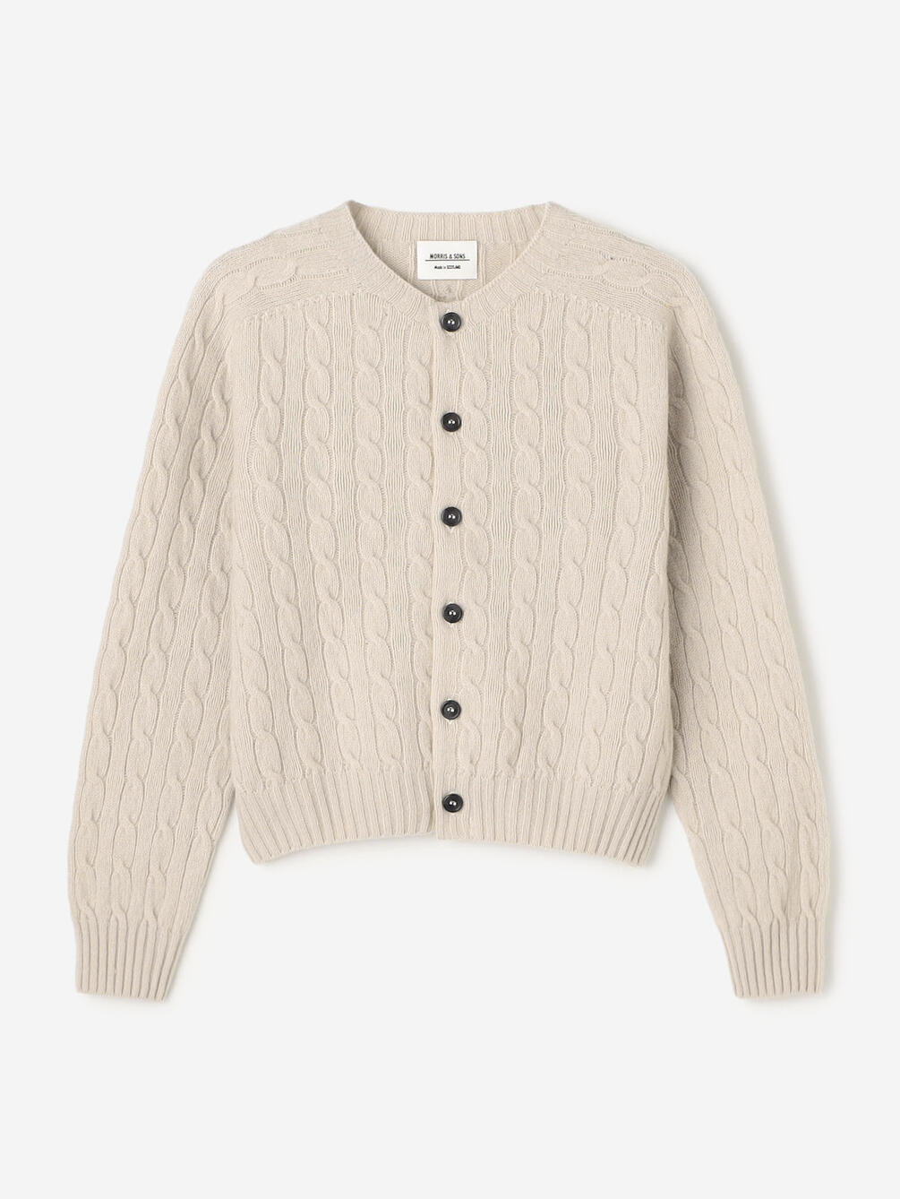 MORRIS & SONS | ジーロンラム ケーブルニットカーディガン WOMEN