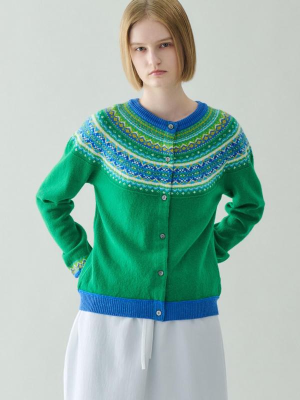 アルパカ　カーデ　ビームス　ビショップ WOMEN カーディガン