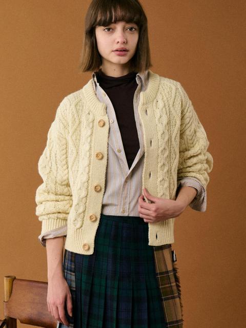 James Charlotte | ウール アランニットカーディガン WOMEN