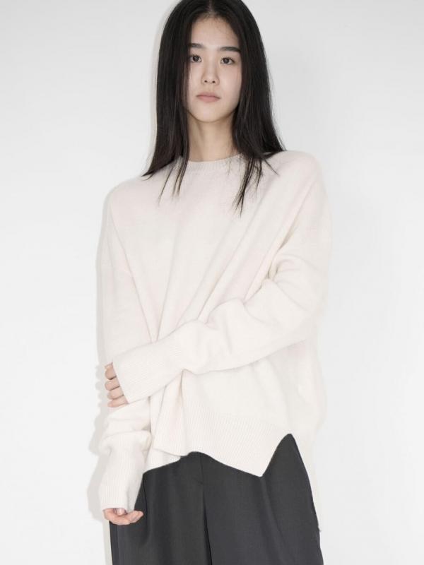 eunoia | ルーズフィット クルーネックニットプルオーバー WOMEN