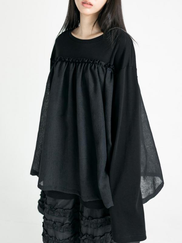 eunoia | フリル レイヤーTシャツ WOMEN