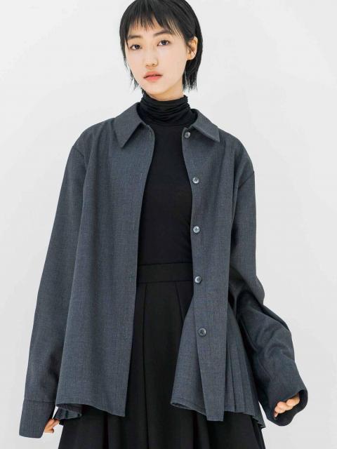 eunoia | バックプリーツシャツ WOMEN