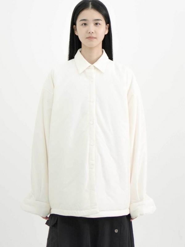 eunoia | パディング レギュラーカラーシャツ WOMEN