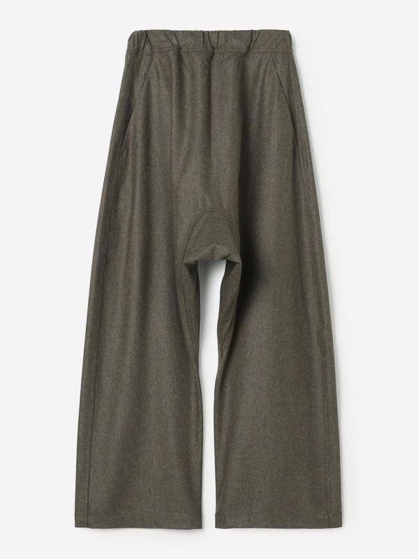 SOFIE D'HOORE | ウールフランネル ワイドイージーパンツ WOMEN