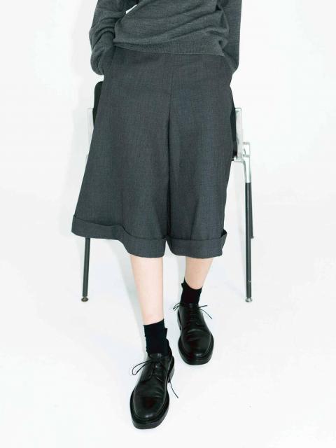 eunoia | ウール バミューダパンツ WOMEN