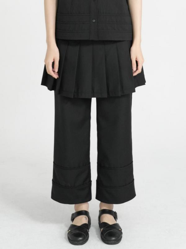 eunoia | レイヤード プリーツミニスカート WOMEN