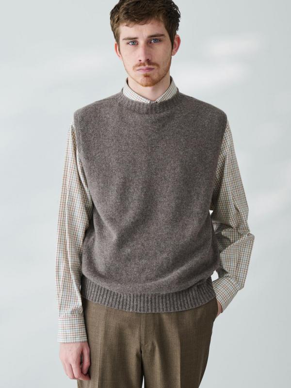 MORRIS & SONS | ジーロンラム クルーネックベスト MEN