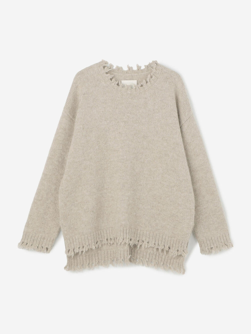 LAUREN MANOOGIAN | フレイクルーネック ニットプルオーバー MEN