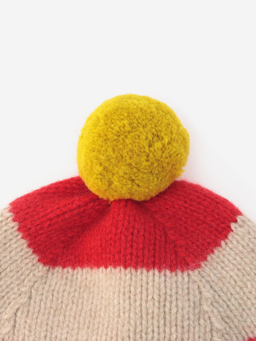 Jo Gordon | ウール ストライプ ウール ポンポンニット帽 UNIXSEX