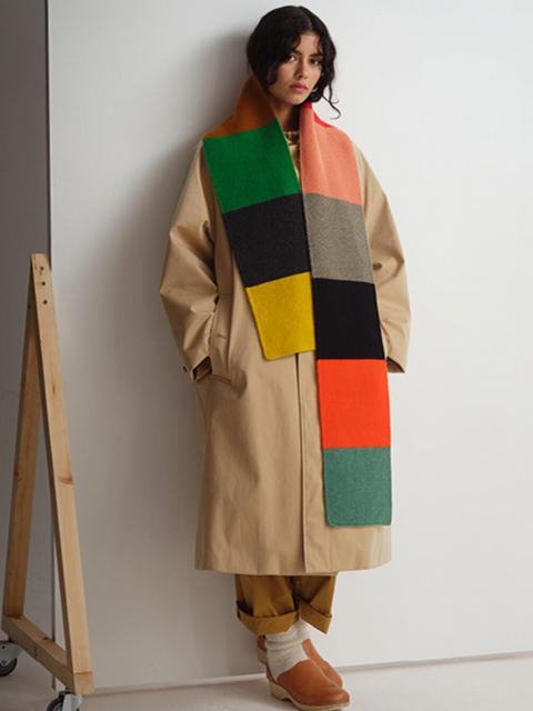 Jo Gordon | ウール マルチカラーブロック マフラー UNISEX