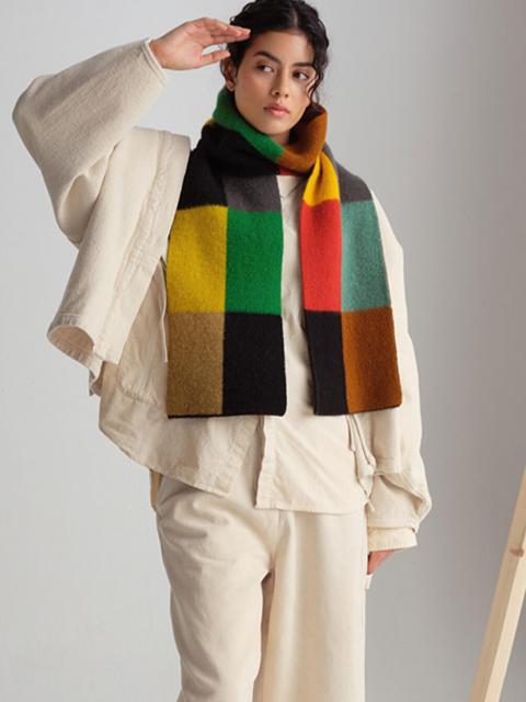 Jo Gordon | ウール マルチカラーブロックマフラー UNISEX