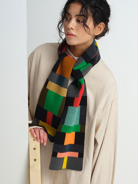 Jo Gordon | ウール マルチカラーブロック マフラー UNISEX