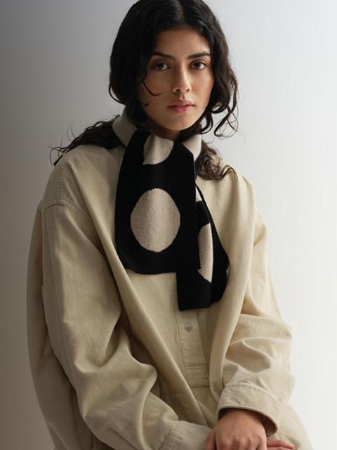 Jo Gordon | ウール モノクロームドット マフラー UNISEX