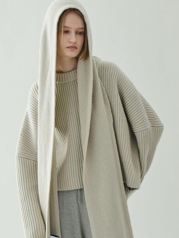 roberto collina | ニット フードマフラー UNISEX