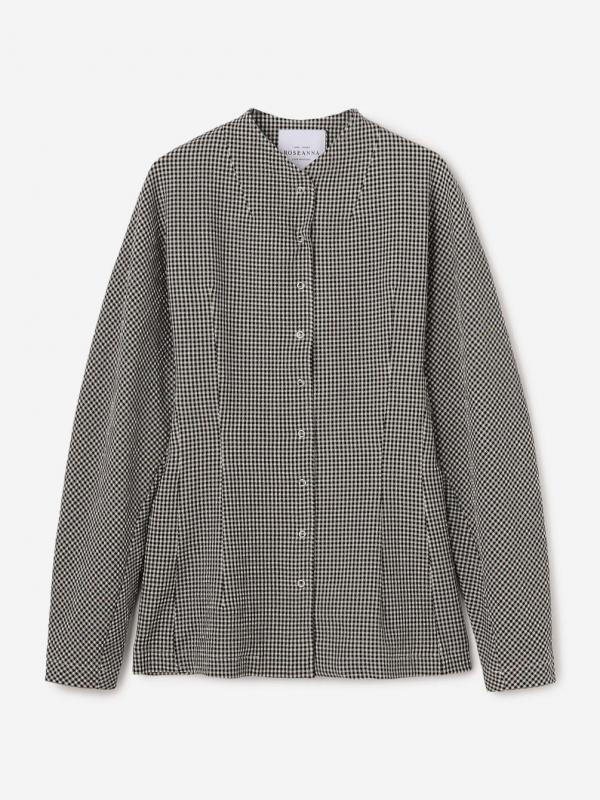 ROSEANNA | ギンガムチェック ノーカラージャケット WOMEN