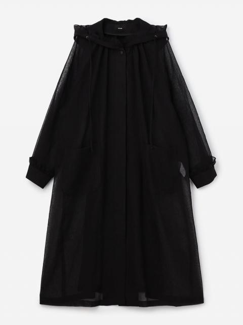 eunoia | シアーオーガンジー フリルフードコート WOMEN