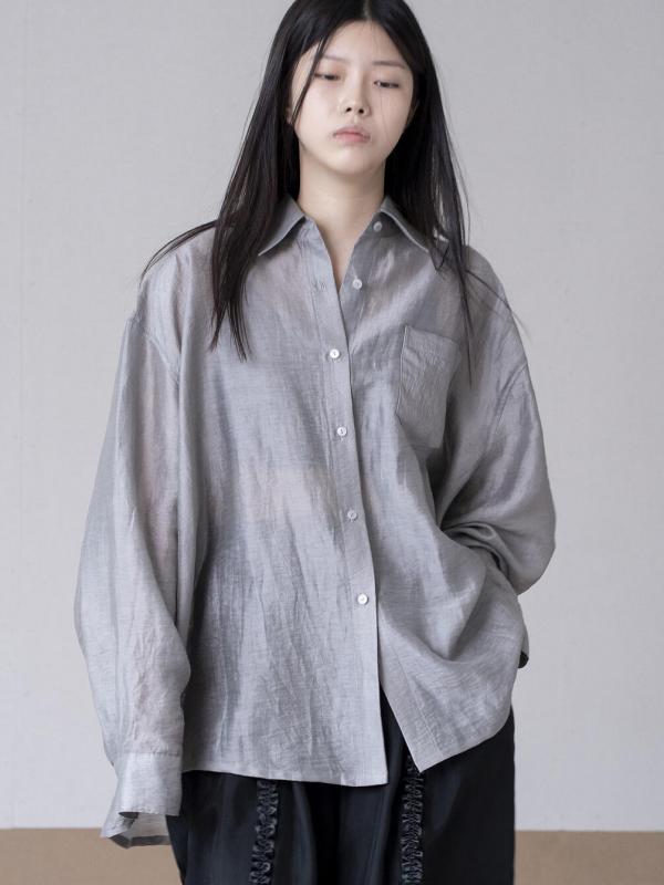 eunoia | シアー オーバーサイズシャツ WOMEN