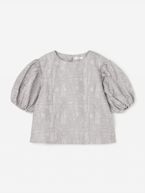 eunoia | ジャガード パフスリーブブラウス WOMEN