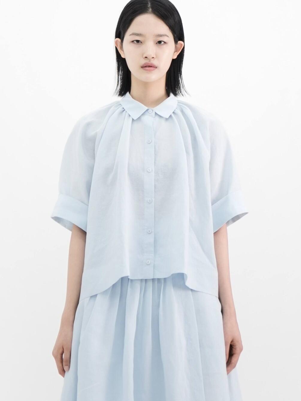 eunoia | クロップド 半袖シャツ WOMEN