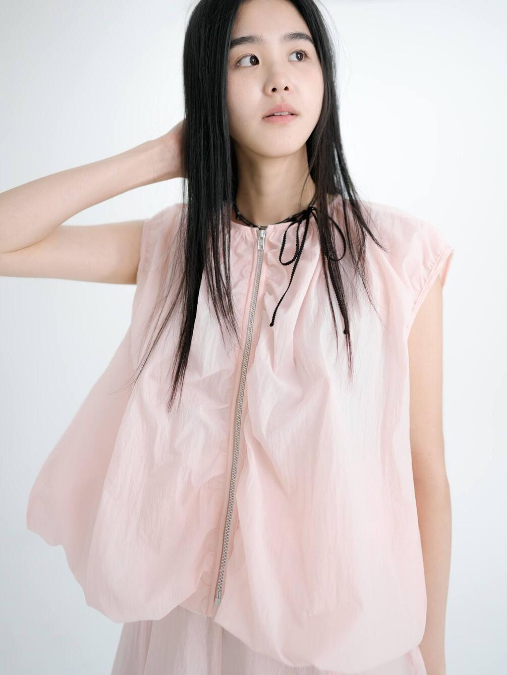 eunoia | ナイロン ジップベスト WOMEN