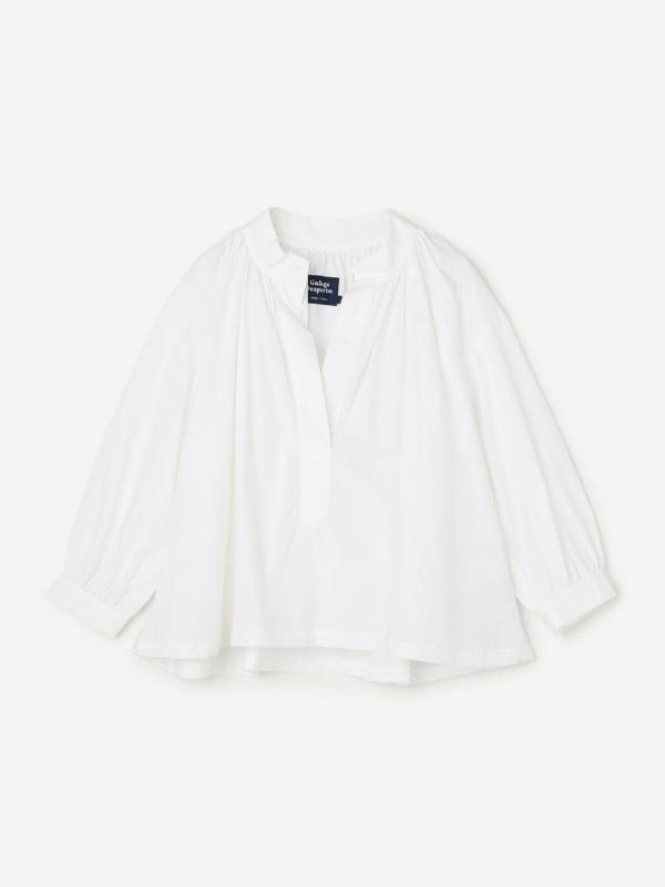 GALLEGO DESPORTES | ギャザーカラー プルオーバーシャツ WOMEN