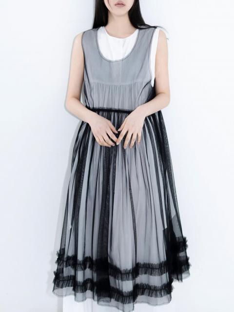 eunoia | レイヤードメッシュワンピース WOMEN