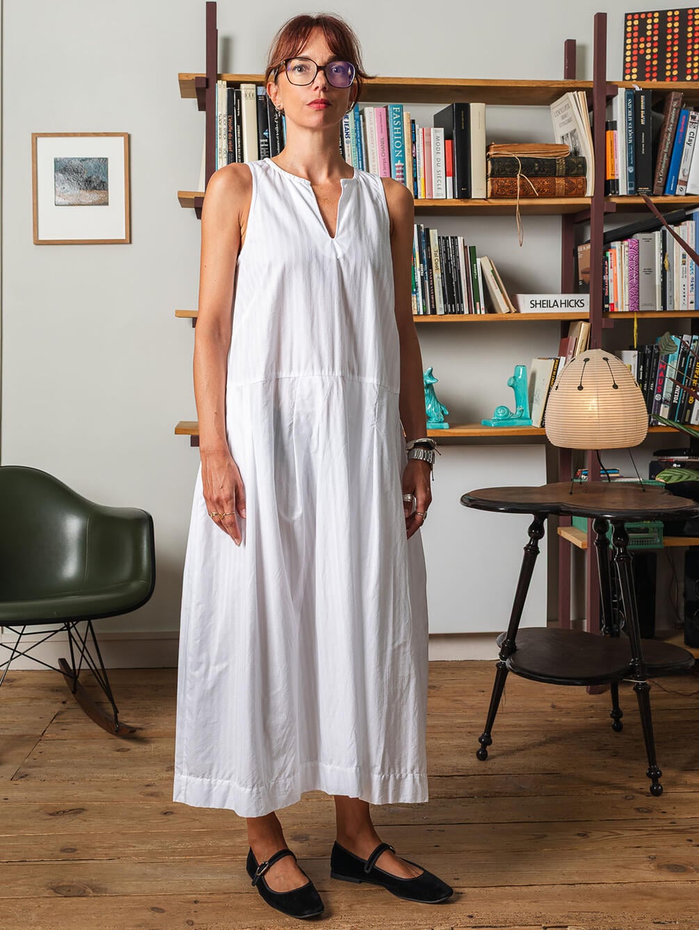 GALLEGO DESPORTES | コットン ノースリーブ ロングワンピース WOMEN