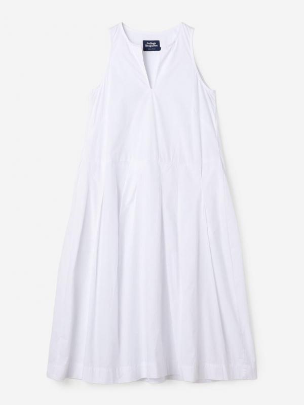 GALLEGO DESPORTES | コットン ノースリーブ ロングワンピース WOMEN