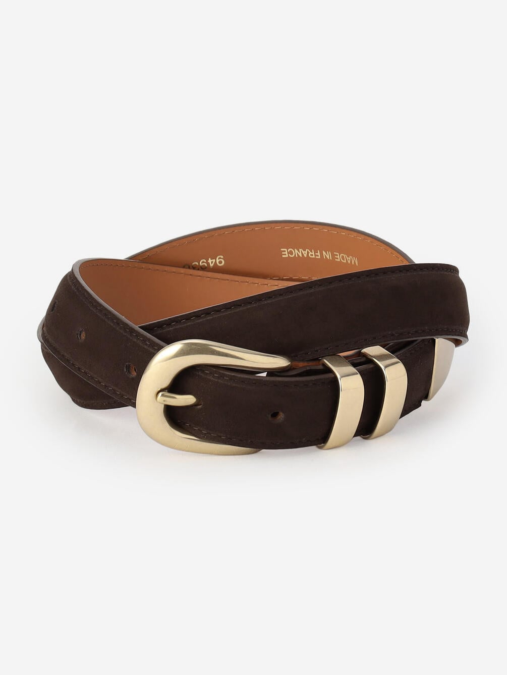 MAISON BOINET | ヌバックレザーベルト 25mm WOMEN