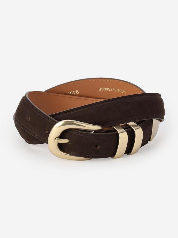 MAISON BOINET | ヌバックレザーベルト 25mm WOMEN