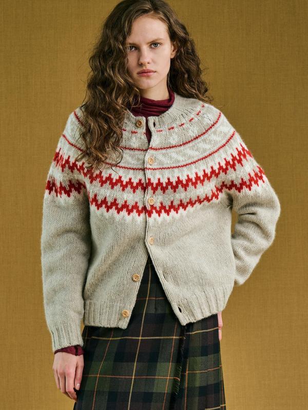 【先行予約】MORRIS & SONS | チャンキーノルディックカーディガン WOMEN
