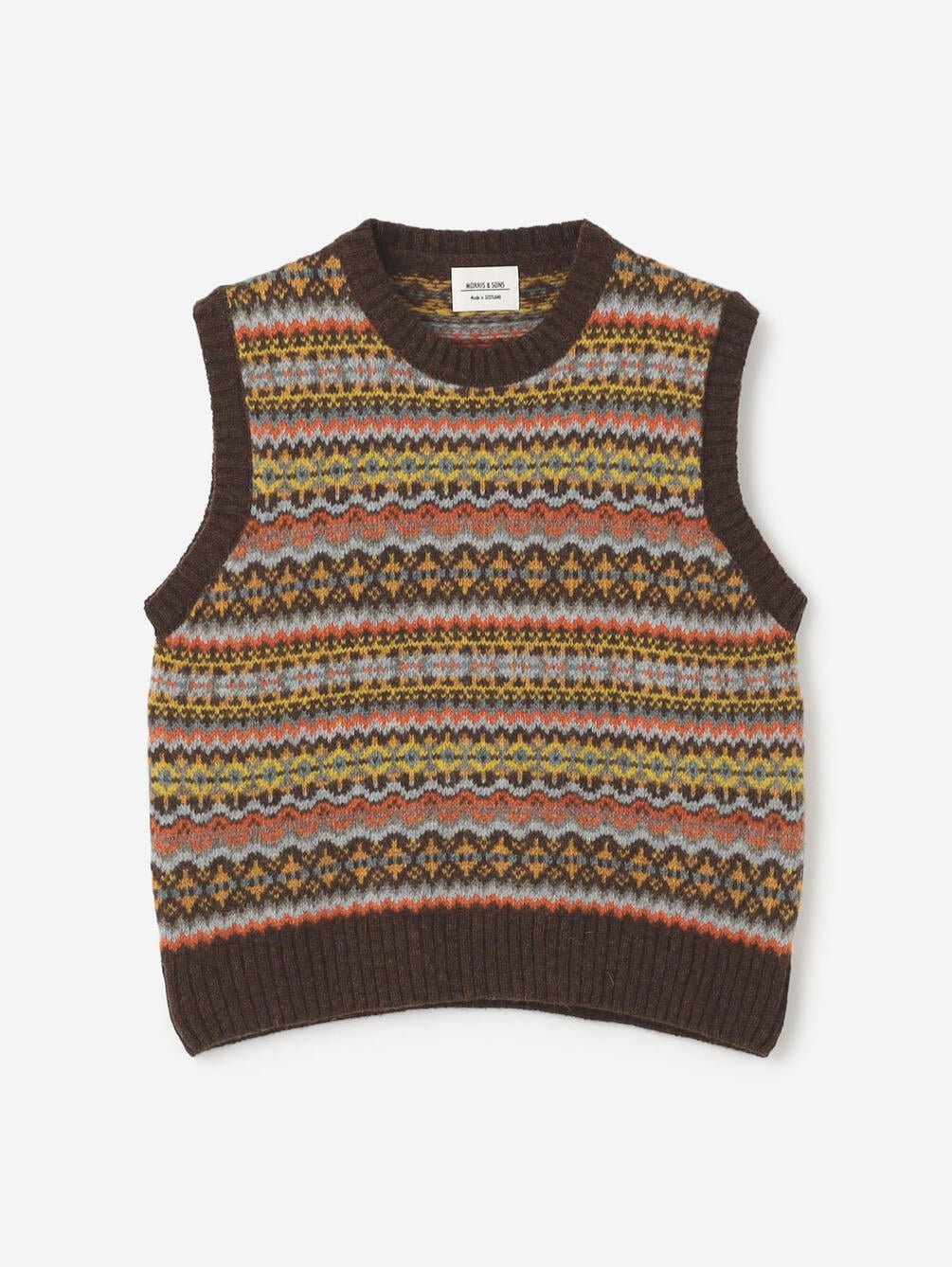 MORRIS & SONS | フェアアイル クルーネックベスト WOMEN