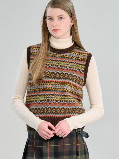 MORRIS & SONS | フェアアイル クルーネックベスト WOMEN