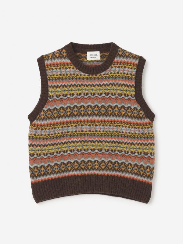 MORRIS & SONS | フェアアイル クルーネックベスト WOMEN