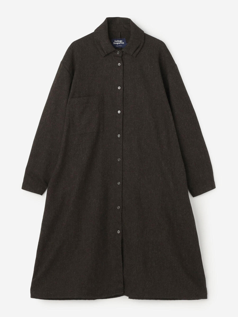 GALLEGO DESPORTES | 〈別注〉ウールポリエステル シャツドレス WOMEN