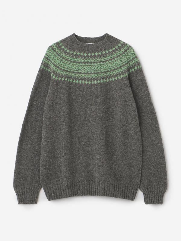 MORRIS & SONS | ジーロンラム ノルディックセーター MEN