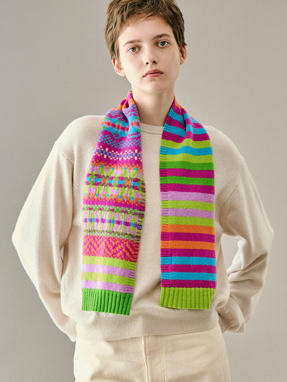 ERIBE | ニット ミニスカーフ UNISEX