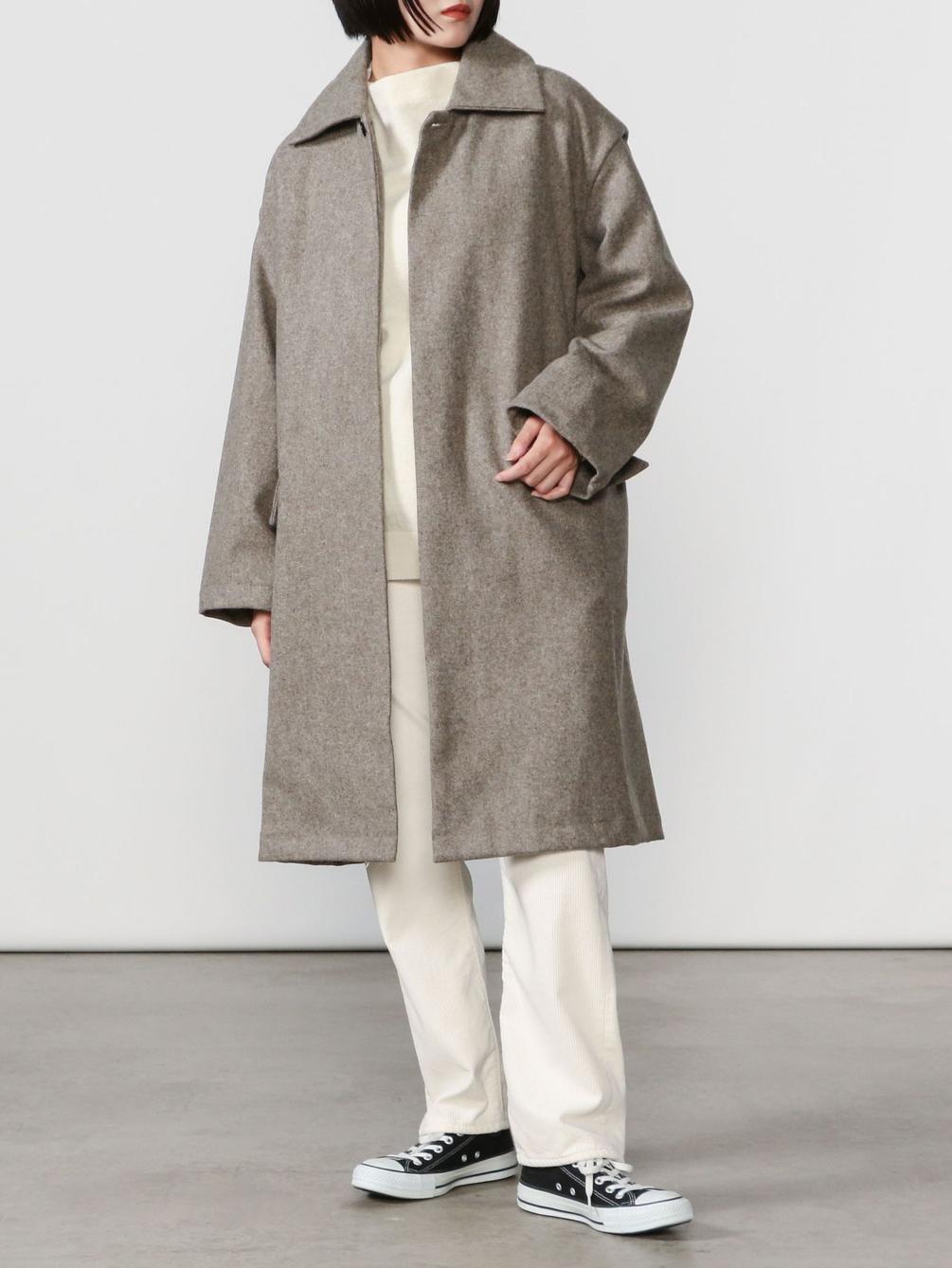 充実の品 monitaly ノーカラーコート - ミリタリージャケット - www ...