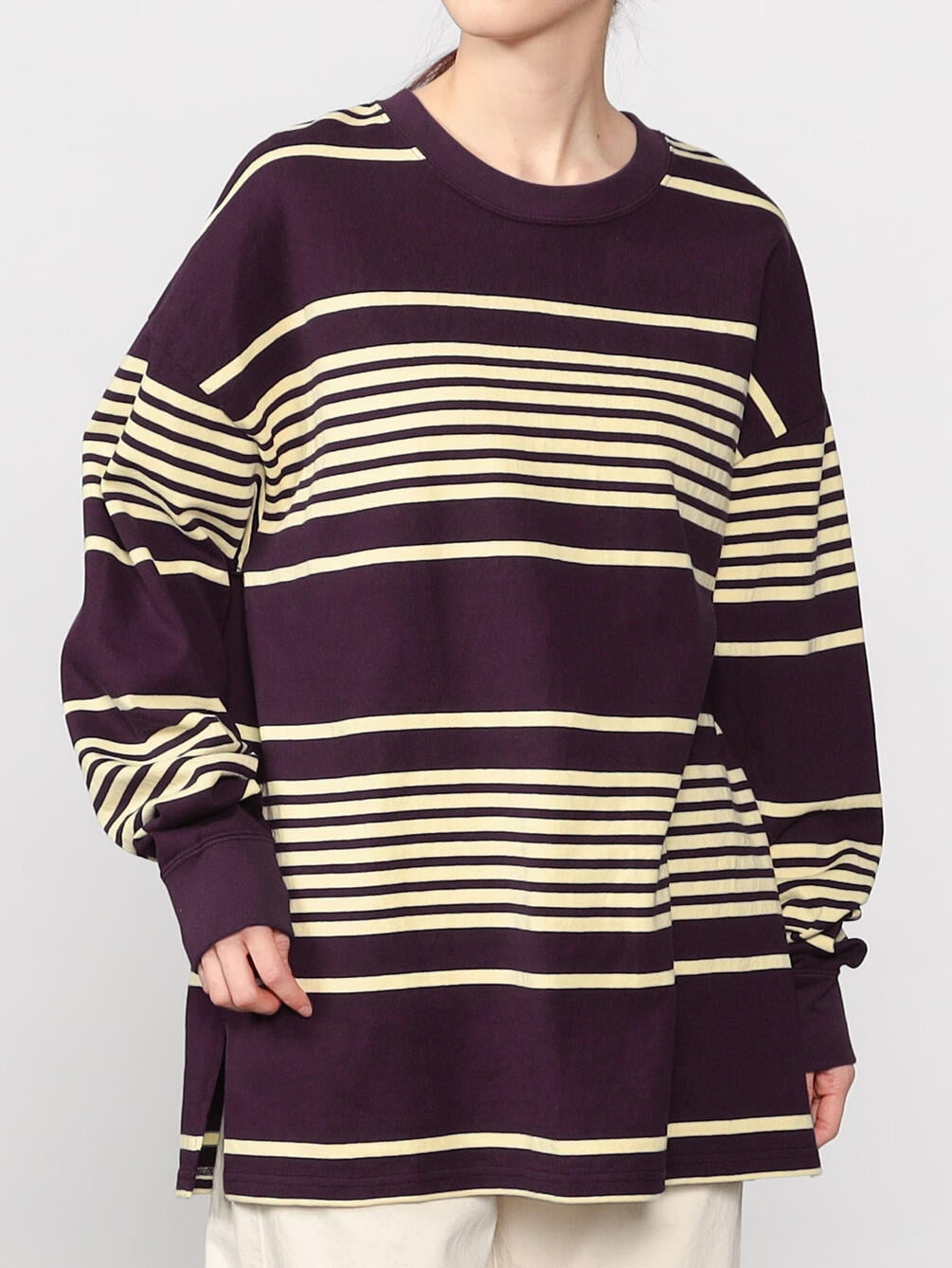 Inscrire ビッグボーダー長袖tシャツ Women Inscrire Bshop ビショップ Bshop Inscrire ビッグボーダー長袖tシャツ Women Inscrire Bshop ビショップ Bshop
