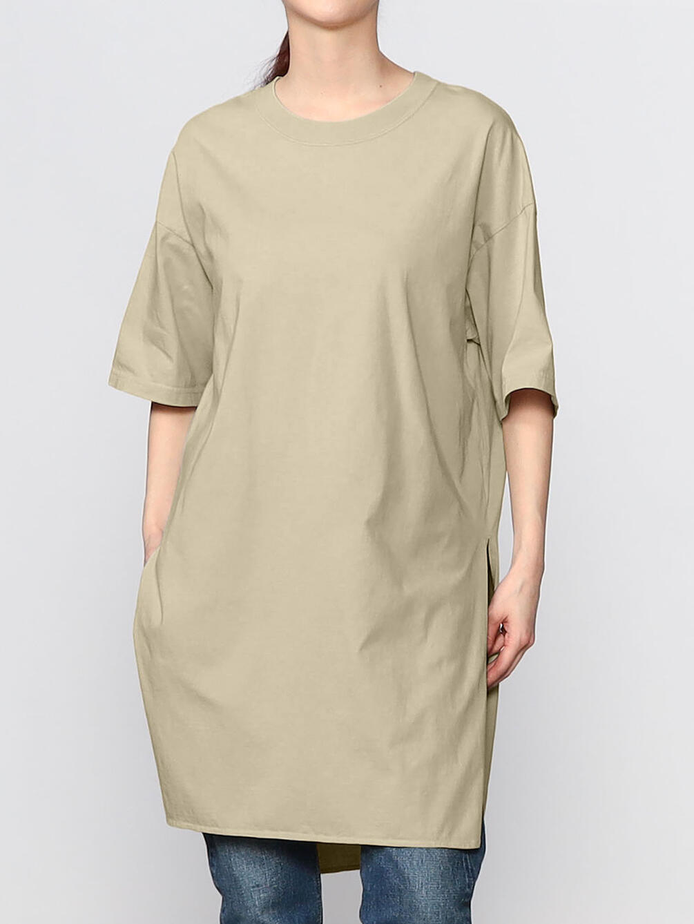 R Jubilee 別注 スリットロングtシャツ Women R Jubilee 別注 スリットロングtシャツ Women