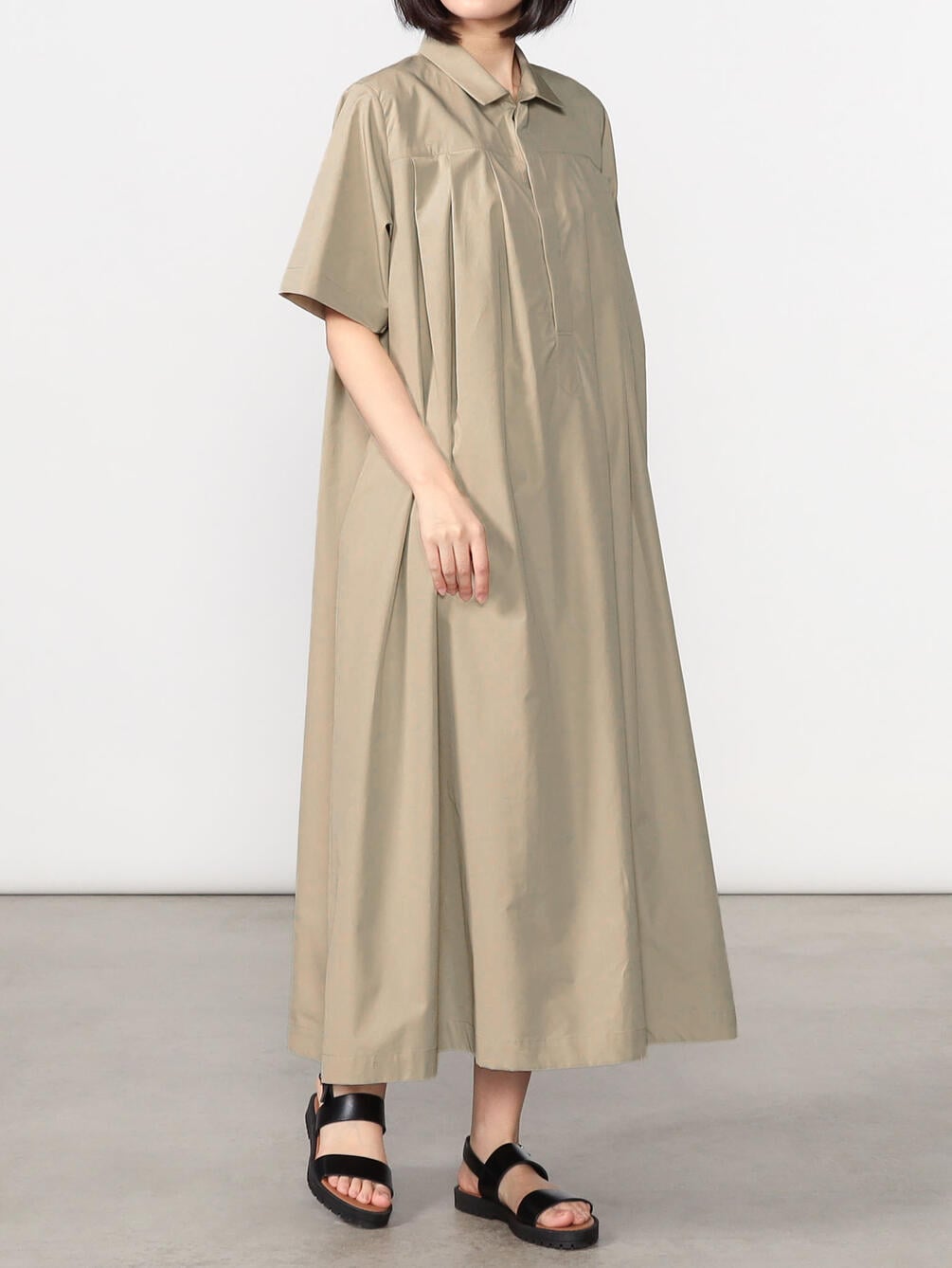 史上最も激安 タイプライターコットンシャツワンピース Haversack ロングワンピース Montessori Int Com