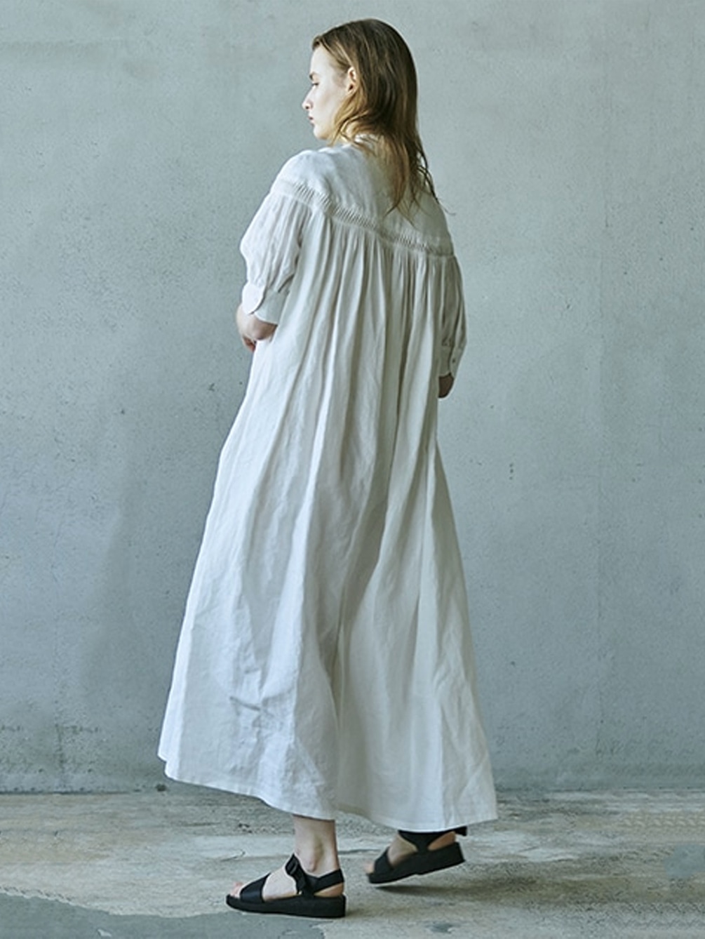 Scye 別注 リネンピンタックワンピース Women Scye 別注 リネンピンタックワンピース Women