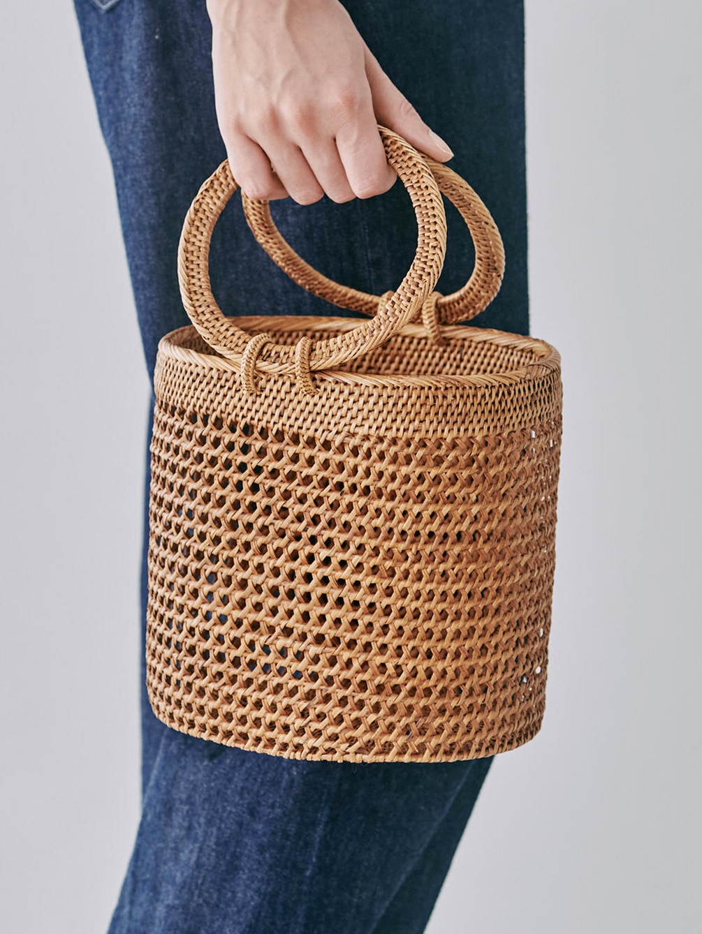 Bali Werkstaette Ate Grass かごバッグ S Women