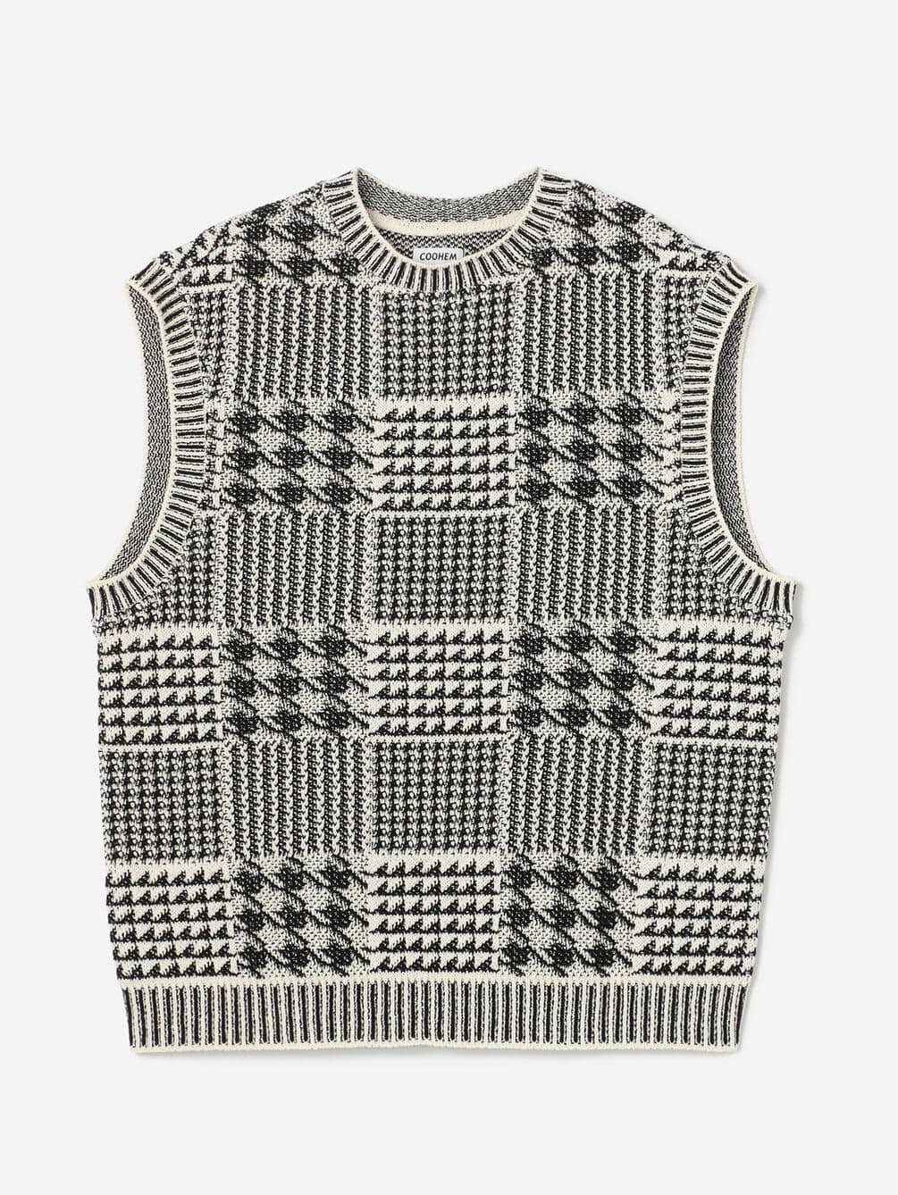 Coohem グレンチェックツイードベスト Men ニット Bshop ビショップ Bshop