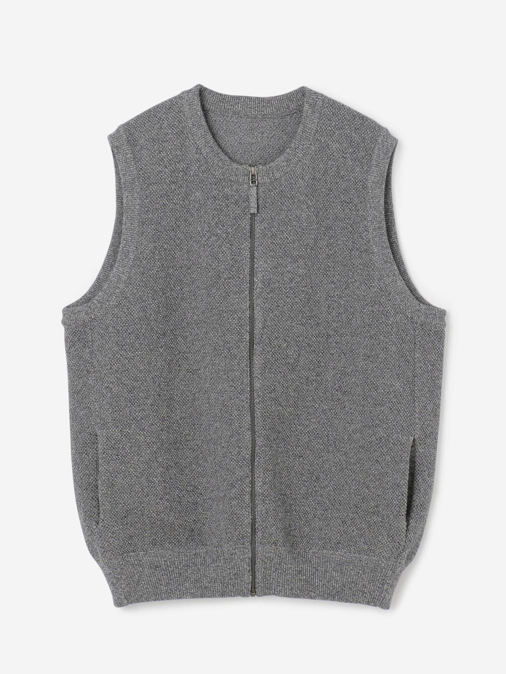 Crepuscule 鹿の子ジップベスト Men ニット Bshop ビショップ Bshop Crepuscule 鹿の子ジップベスト Men ニット Bshop ビショップ Bshop