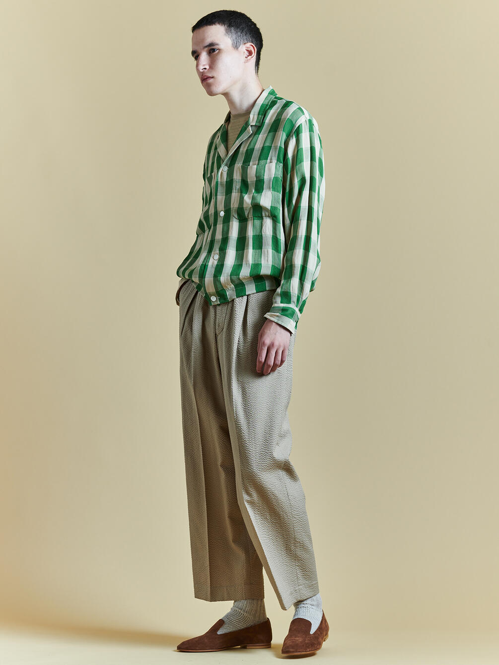 Haversack ブロックチェック シャツブルゾン Men シャツ Bshop ビショップ Bshop Haversack ブロックチェック シャツブルゾン Men シャツ Bshop ビショップ Bshop